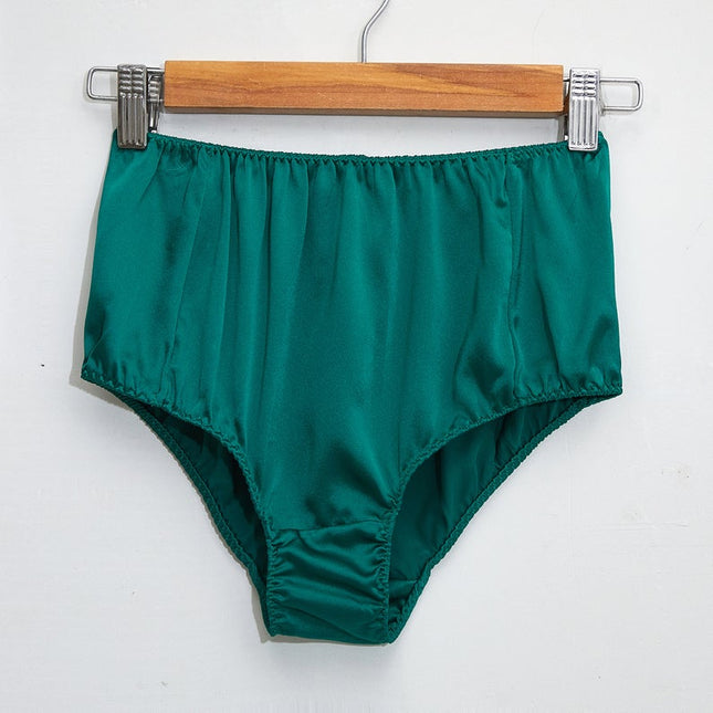 Soft Strokes Silk | Emerald Green Float French Cut Panties