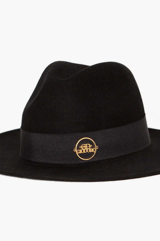 GIODORO | Alvossi Fedora Black Felt Hat