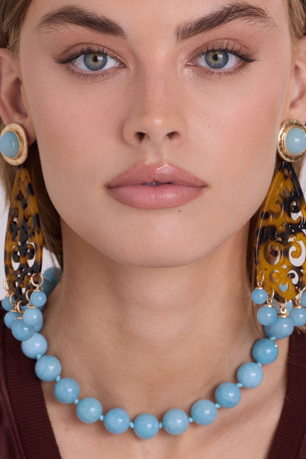 Michael Nash Jewelry | Amelia Tortoise Resin Cut Out Drop Earrings