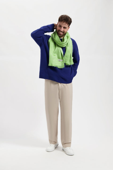 Alpaca Loca | Wąski szalik Limestone Green