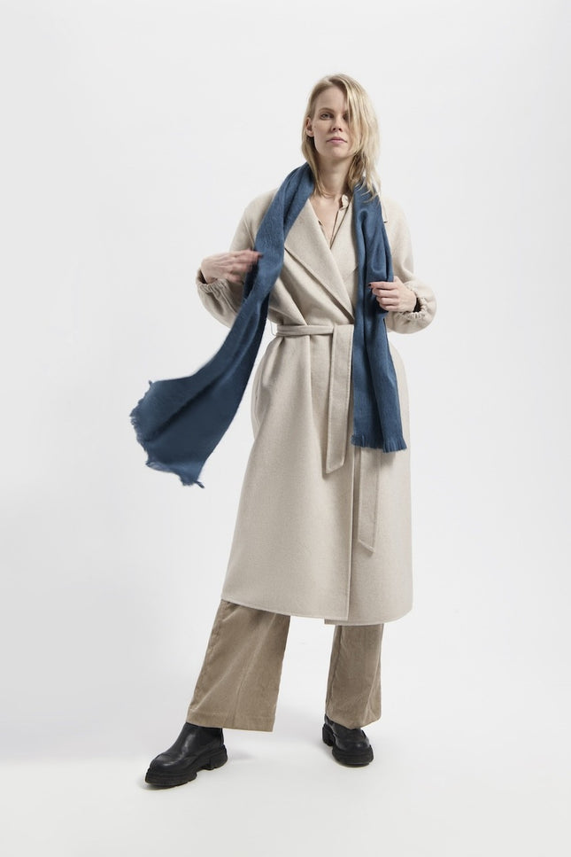 Alpaca Loca | Slim Scarf Petrol Green