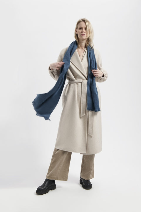 Alpaca Loca | Wąski szalik Petrol Green