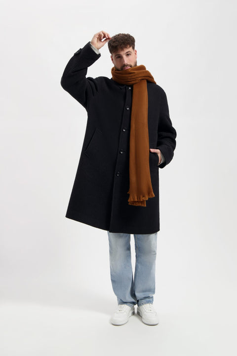 Alpaca Loca | Wąski szalik w kolorze wielbłądzim