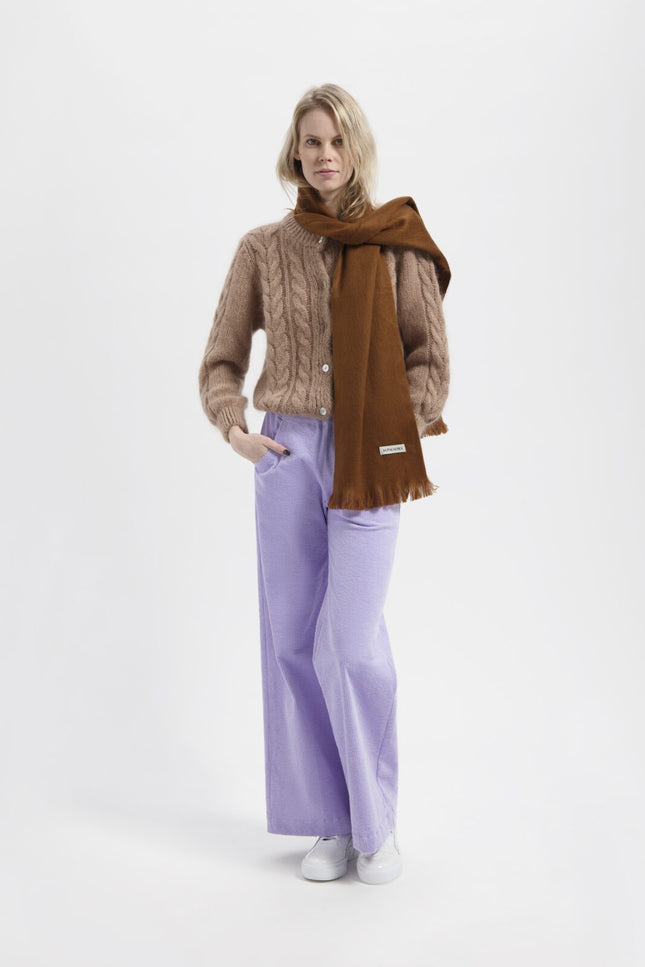 Alpaca Loca | Slim Scarf Camel