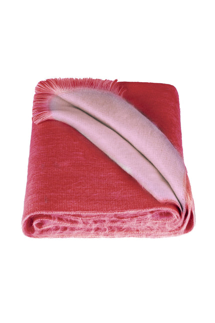 Alpaca Loca | Double Scarf Beige / Ruby Red