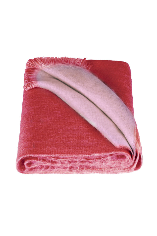 Alpaca Loca | Double Scarf Beige / Ruby Red