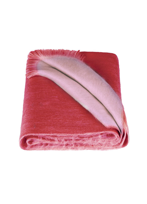 Alpaca Loca | Double Scarf Beige / Ruby Red