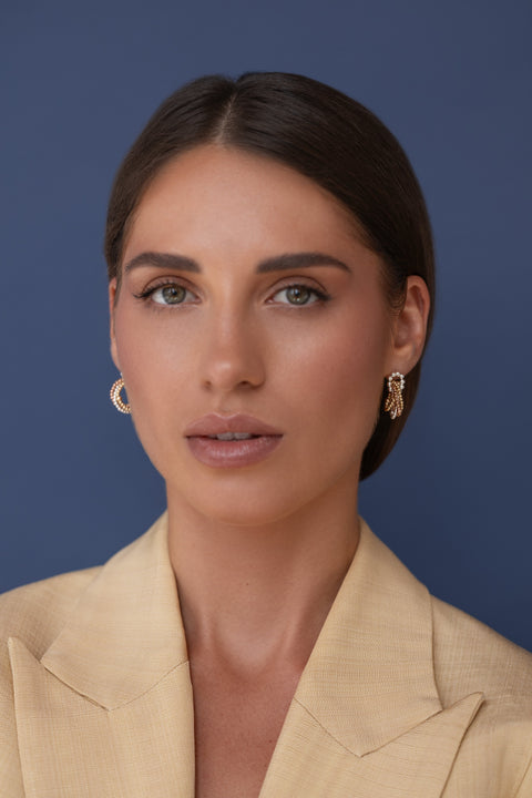 Pas de Marque | 925 sterling silver, gold-filled, and rose gold-filled earrings Trinité