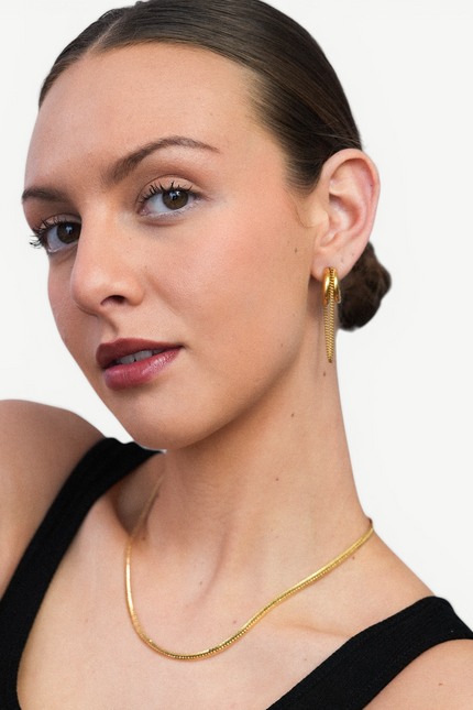 Miss Cecilia | Herringbone Snake Chain Necklace