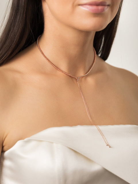 Pas de Marque | Rose gold-filled choker Le Serpent