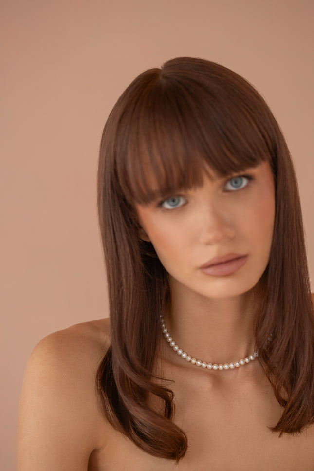 Pas de Marque | 925 sterling silver freshwater pearl choker La Grâce