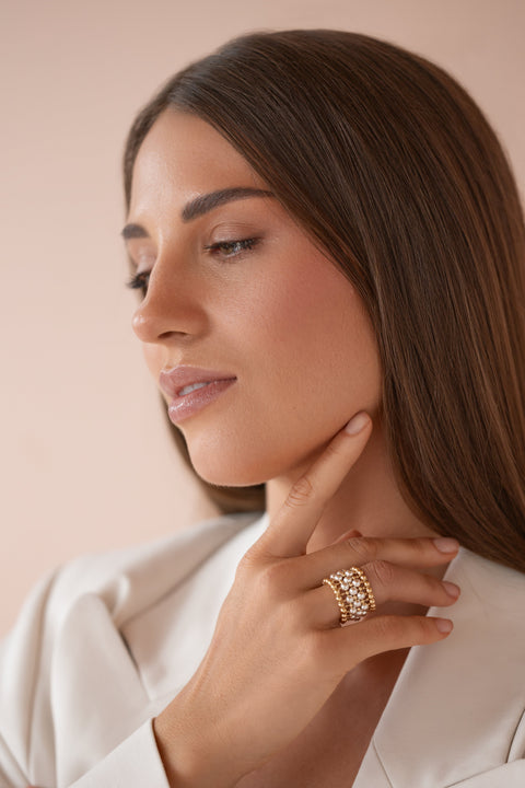 Pas de Marque | Gold-filled 925 sterling silver ring La Bague