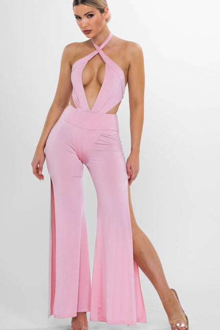 Antoninias | Spodnie Cleo Wide Leg różowe