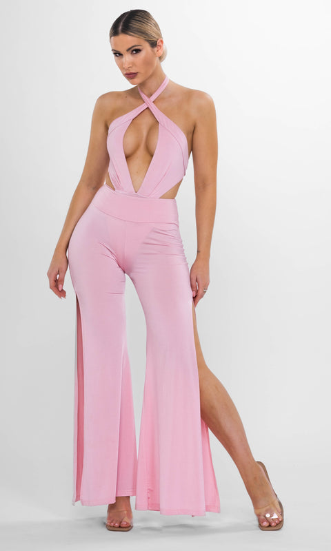Antoninias | Cleo Wide Leg trousers pink