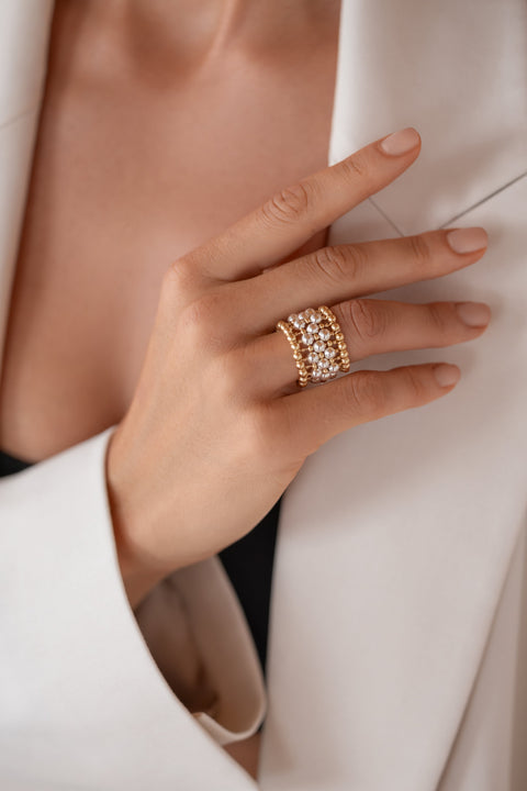 Pas de Marque | Gold-filled 925 sterling silver ring La Bague