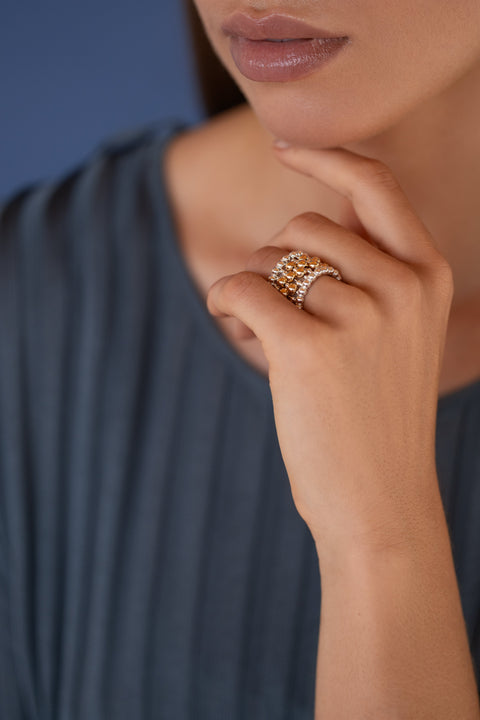 Pas de Marque | 925 sterling silver gold-filled ring La Bague