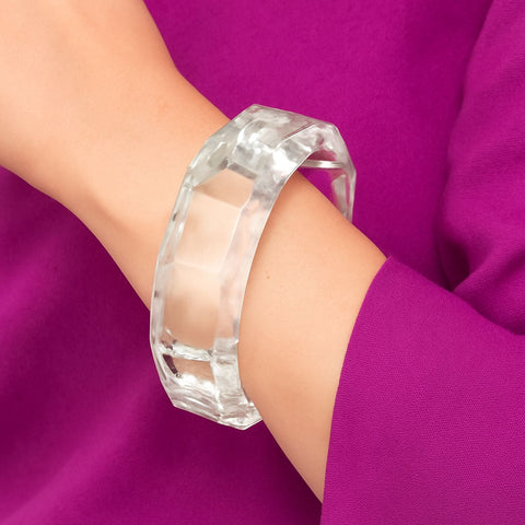 Michael Nash Jewelry | Susanna Crystal Faceted Acrylic Bangle