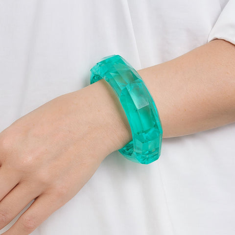 Michael Nash Jewelry | Susanna Blue Faceted Acrylic Bangle