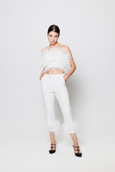 Five p.m. | Liquer Skinny Trousers White