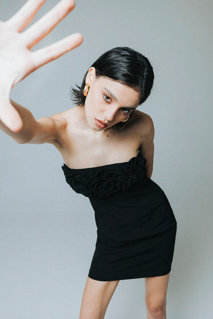 Five p.m. | Lotus Mini Dress Black
