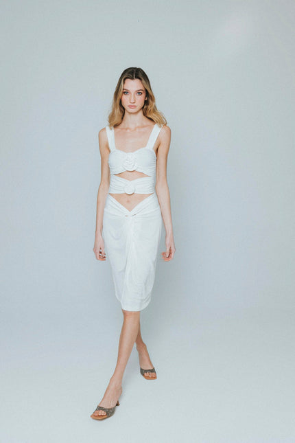 Five p.m. | Rose Midi Dress white