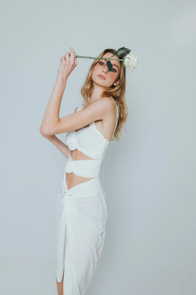Five p.m. | Rose Midi Dress white