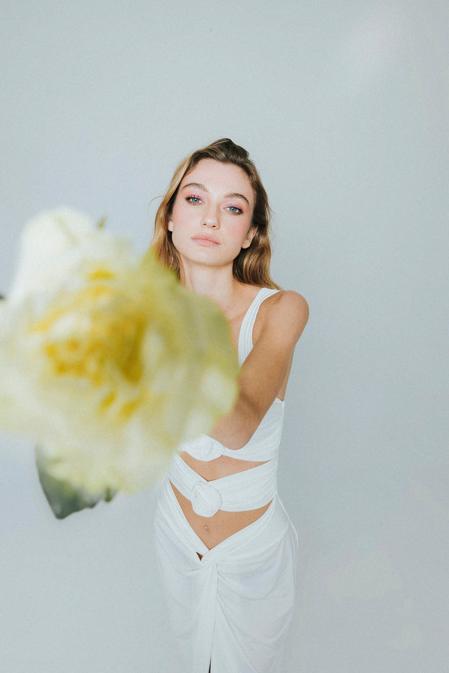 Five p.m. | Rose Midi Dress white