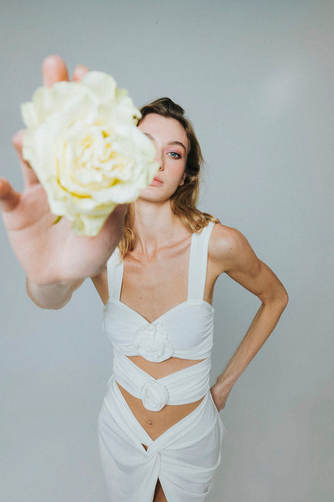 Five p.m. | Rose Midi Dress white