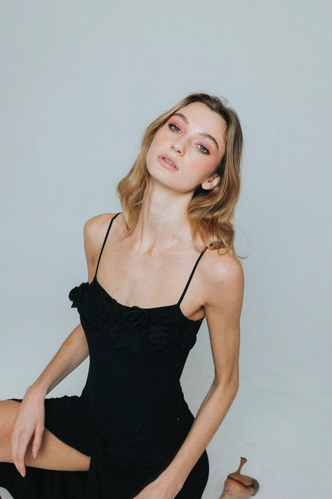 Five p.m. | Rose Midi dress Black