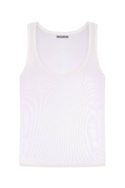 Kolosova | MILK T-SHIRT FROM MESH