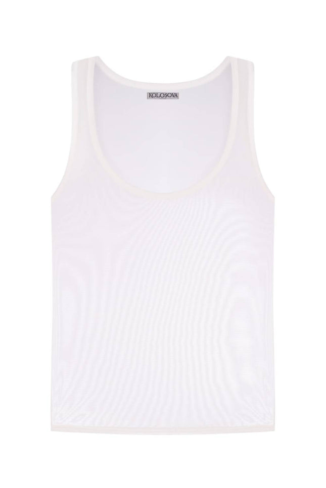 Kolosova | MILK T-SHIRT FROM MESH
