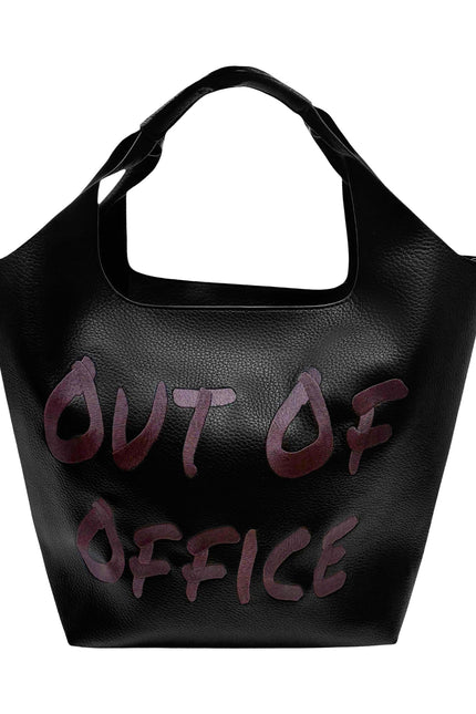 Large Lilly Loves Out of Office Handbag with spacious design, soft leather material, and stylish handles.