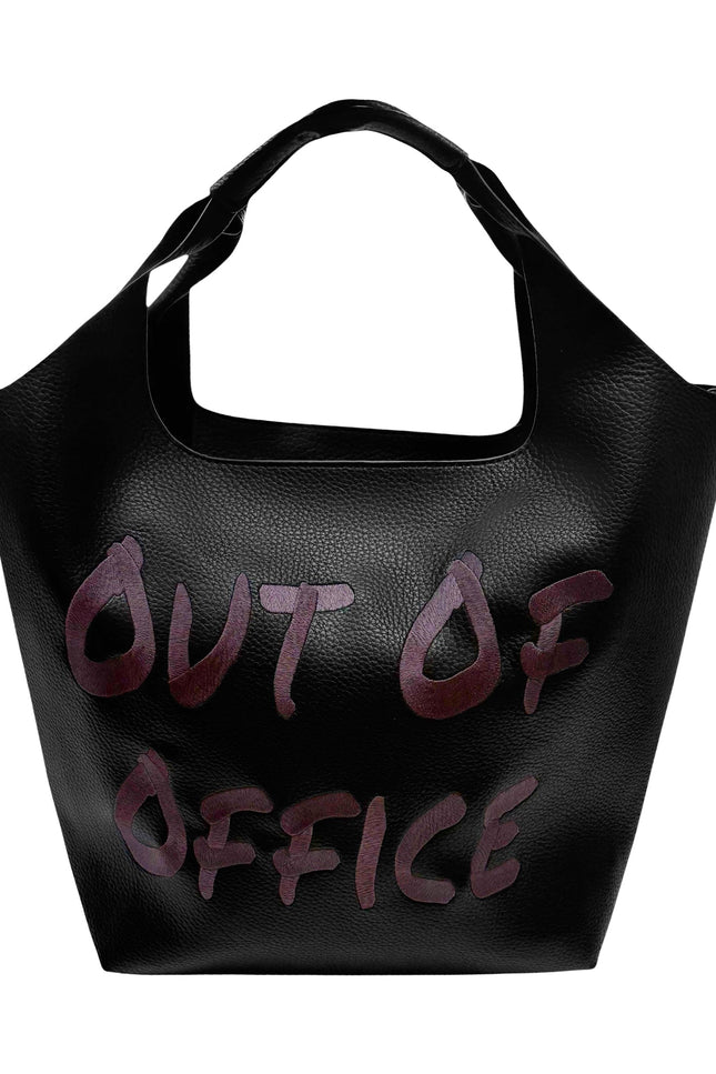 Large Lilly Loves Out of Office Handbag with spacious design, soft leather material, and stylish handles.