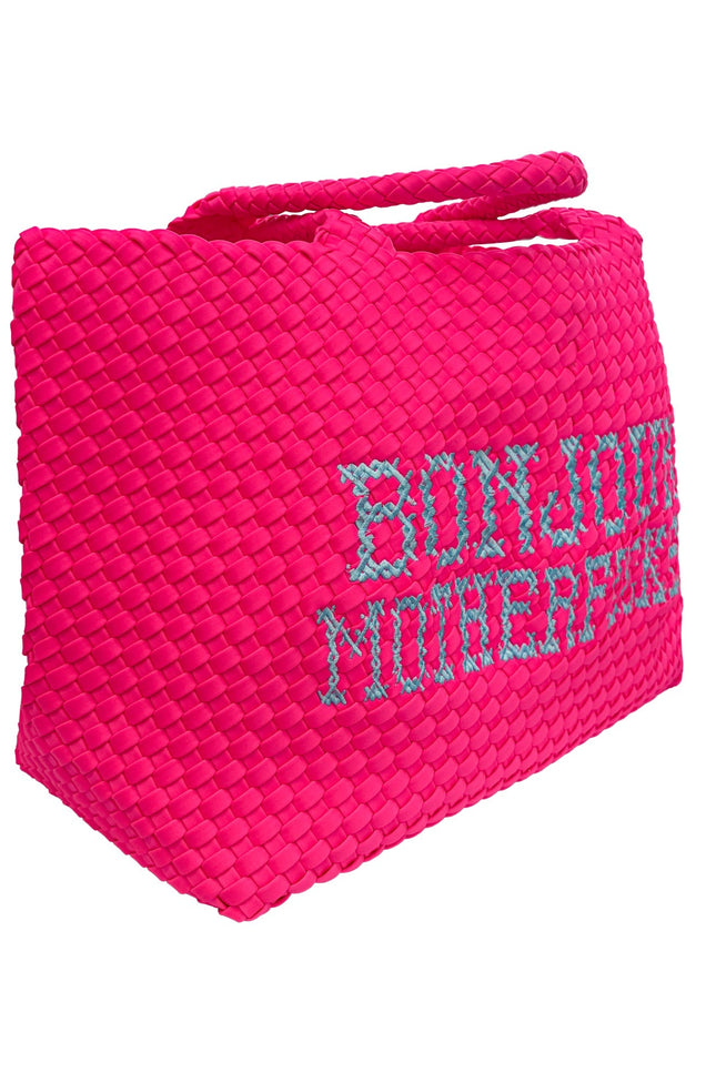 Lilly Loves | Bonjour Motherfucker Neon Pink Bag