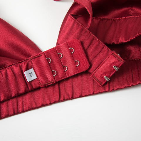 Soft Strokes Silk | Ruby Handmade Bralette Bra