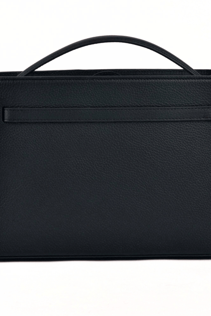 Atelier Galin | Cube Lock Bag - Black & Gold
