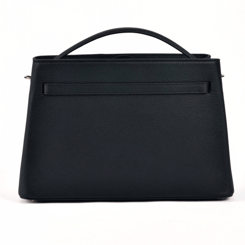 Atelier Galin | Cube Lock Bag - Black & Gold