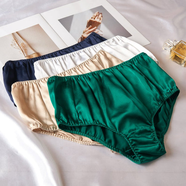 Soft Strokes Silk | Emerald Green Float French Cut Panties
