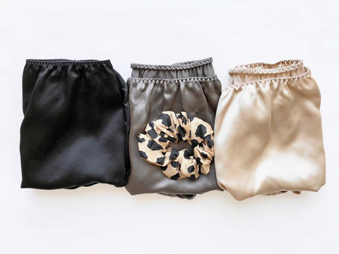 Soft Strokes Silk | Black Float French Cut Panties