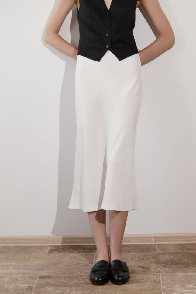 Kolosova | Milky midi skirt