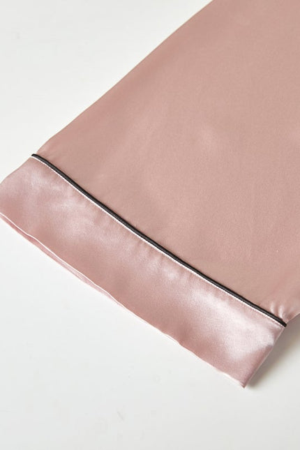 Soft Strokes Silk | Pasithea Baby Pink Kimono Robe