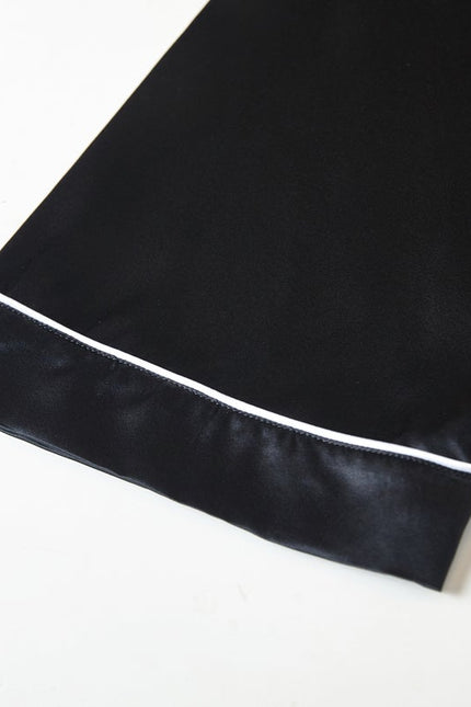 Soft Strokes Silk | Pasithea Black Kimono Robe