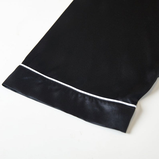 Soft Strokes Silk | Pasithea Black Kimono Robe