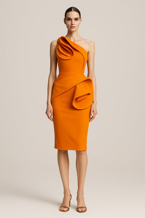 Anitabel | MAYA YELLOW MIDI PEPLUM DRESS