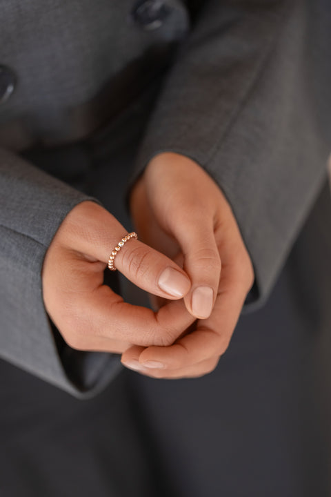 Pas de Marque | Rose gold-filled ring Pas Petit