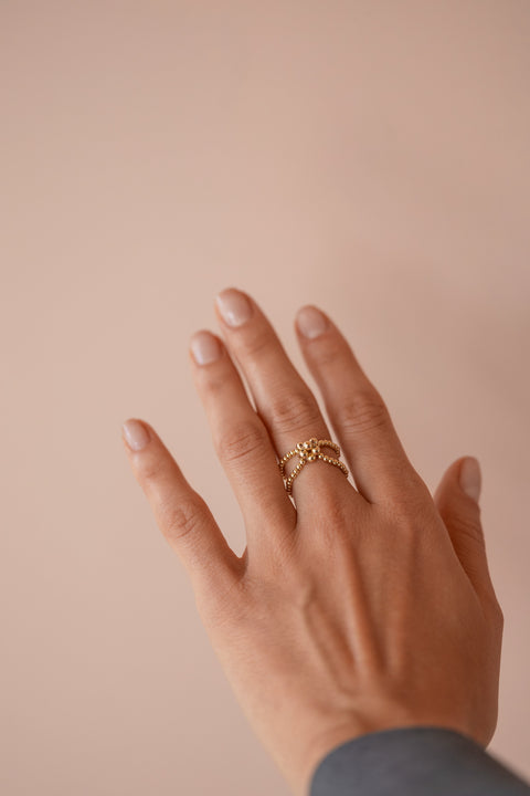 Pas de Marque | Gold-filled ring Pas Le Cube