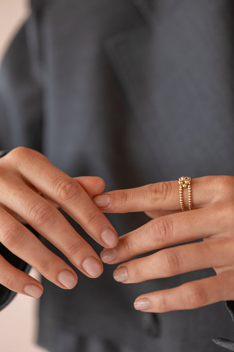 Pas de Marque | Gold-filled ring Pas Le Cube