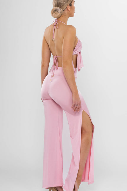 Antoninias | Spodnie Cleo Wide Leg różowe
