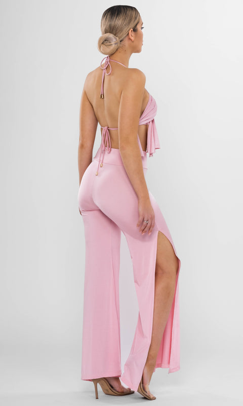 Antoninias | Cleo Wide Leg trousers pink