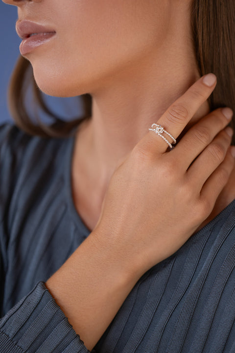 Pas de Marque | Pierścionek ze srebra próby 925 Pas Le Cube